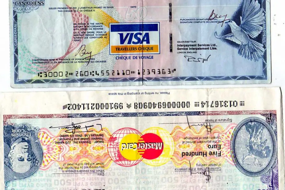 travel cheque format
