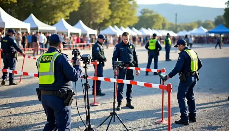 Charlie kirk abattu - conséquences et sécurisation d'un rassemblement public