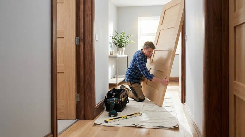 Effortless door leaf replacement for home modernization