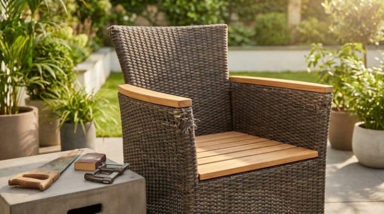 Rattan chair modernization wood and diy craft