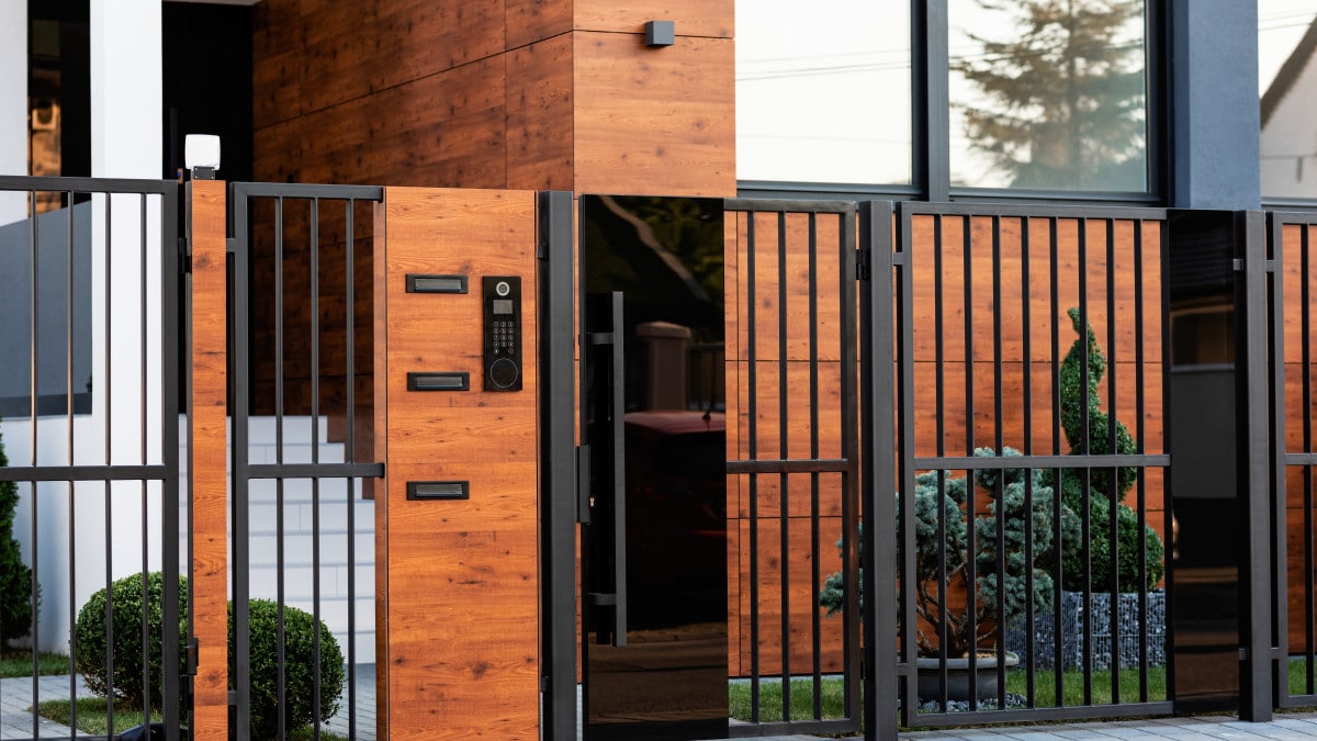 portail en aluminium élégant